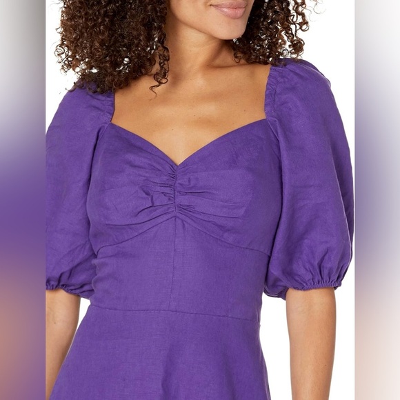 THE DROP - Women's Nala Twist-Front
 Linen Mini  Dress - XL *NWOT* - Picture 2 of 10